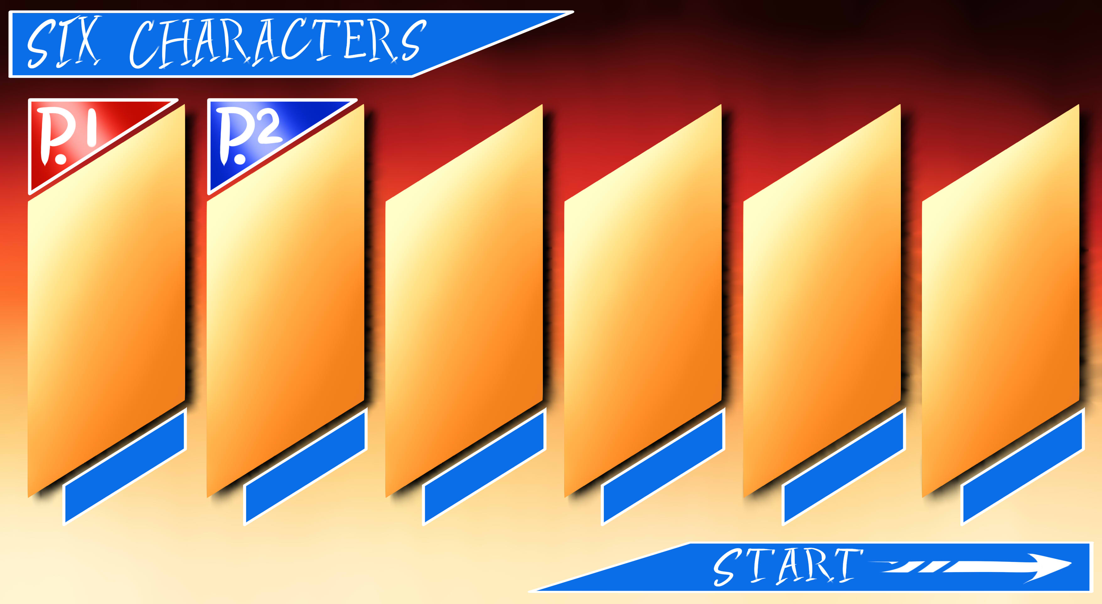 Six Characters Select (Meme) by Azure-Arts on DeviantArt