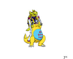 Gabumon and Armadillomon