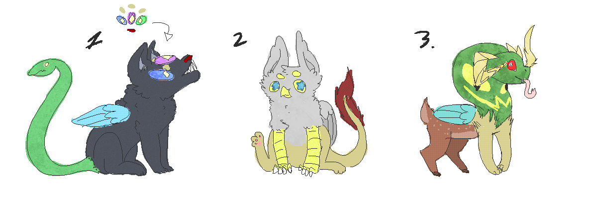 mythical adoptables batch #1 [OPEN]