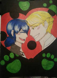 Happy valentine day to Marinette and Adrien! 