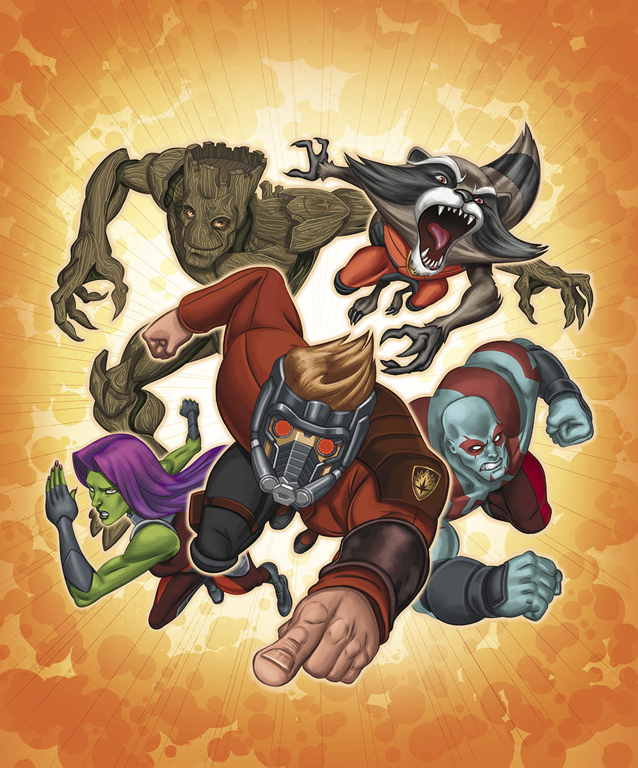 Guardians of the Galaxy Children's Book art