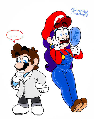 Mario Rarity Mario and Rarity Clotheswap by CailaUniverse on DeviantArt