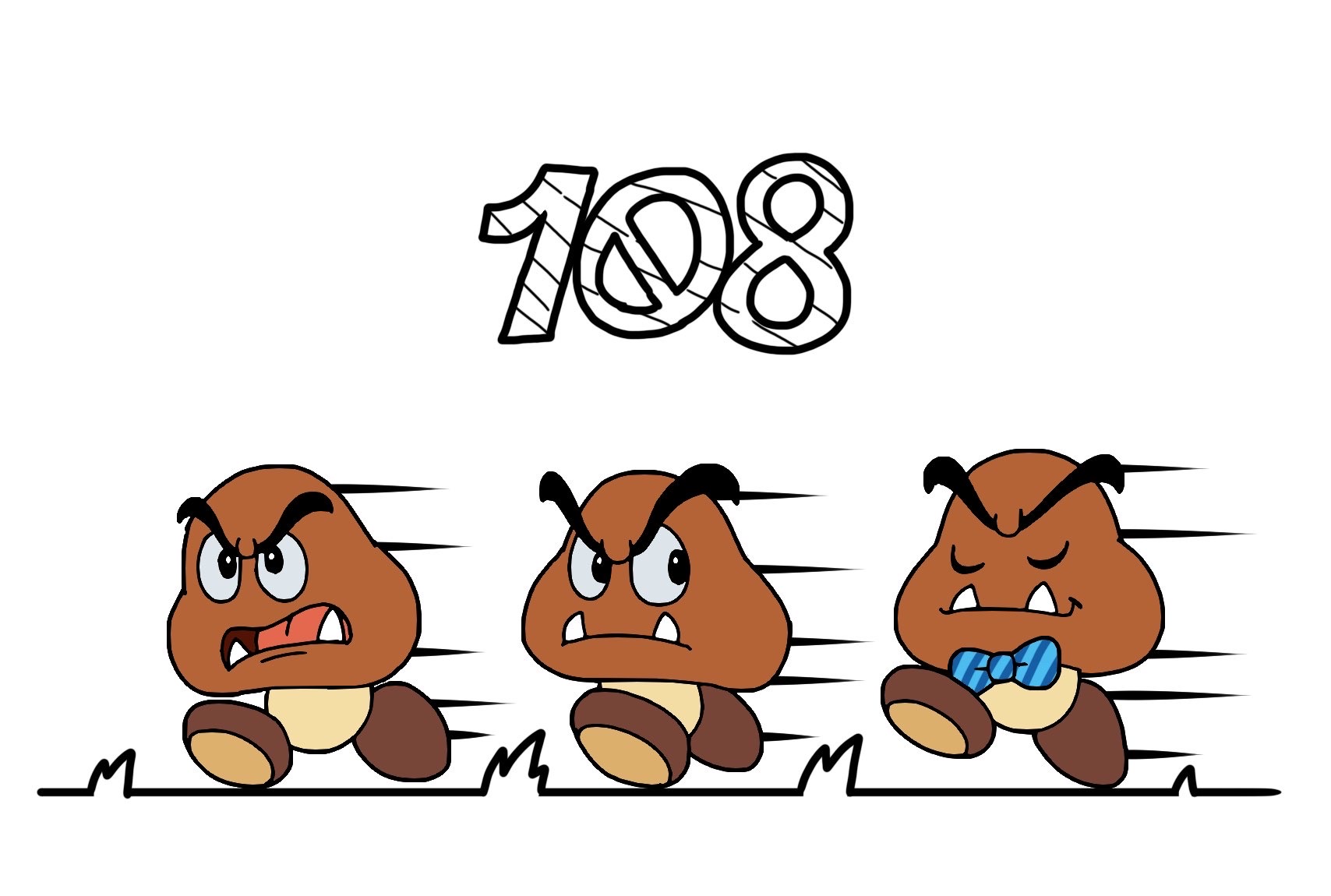 Goomba Rideable Marching Goombas by CailaUniverse on DeviantArt