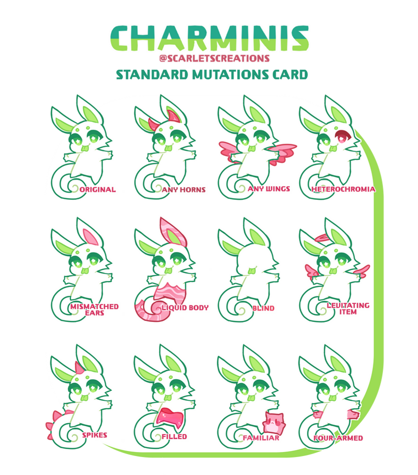 Charminis - Standard Mutations Card by peachubun on DeviantArt