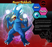 Mega Golduck-Pokemon fan evolution concept