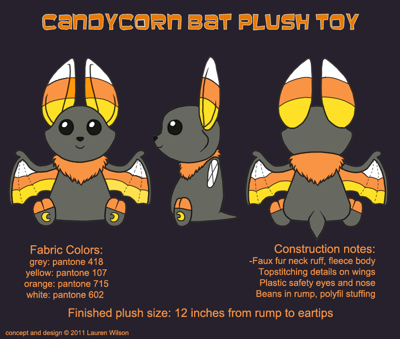 Candycorn Bat Plush Concept By Growlylobita On Deviantart Candycorn Bat Plush Concept By Growlylobita