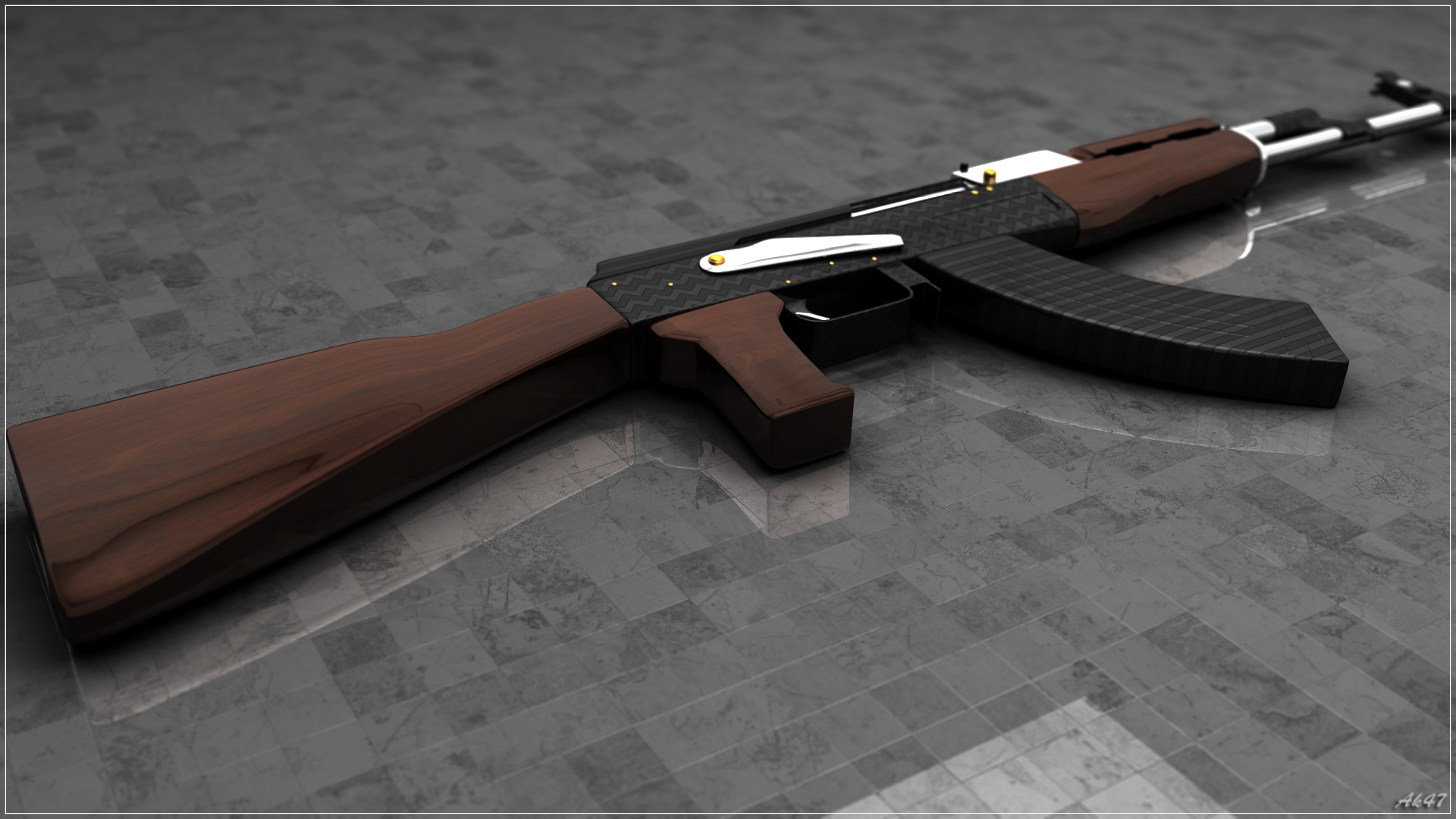 Ak47 rendering