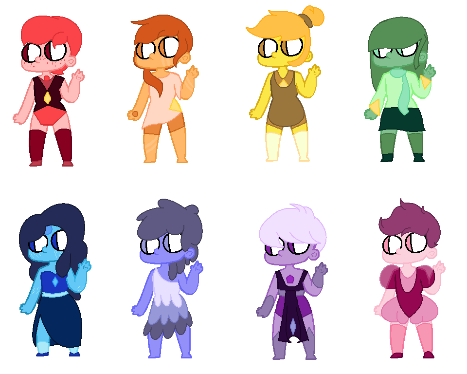 Rainbow gem adopts (Open otas)