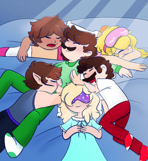 Mario Sleepover Mario (party) sleepover by fairytypez on DeviantArt