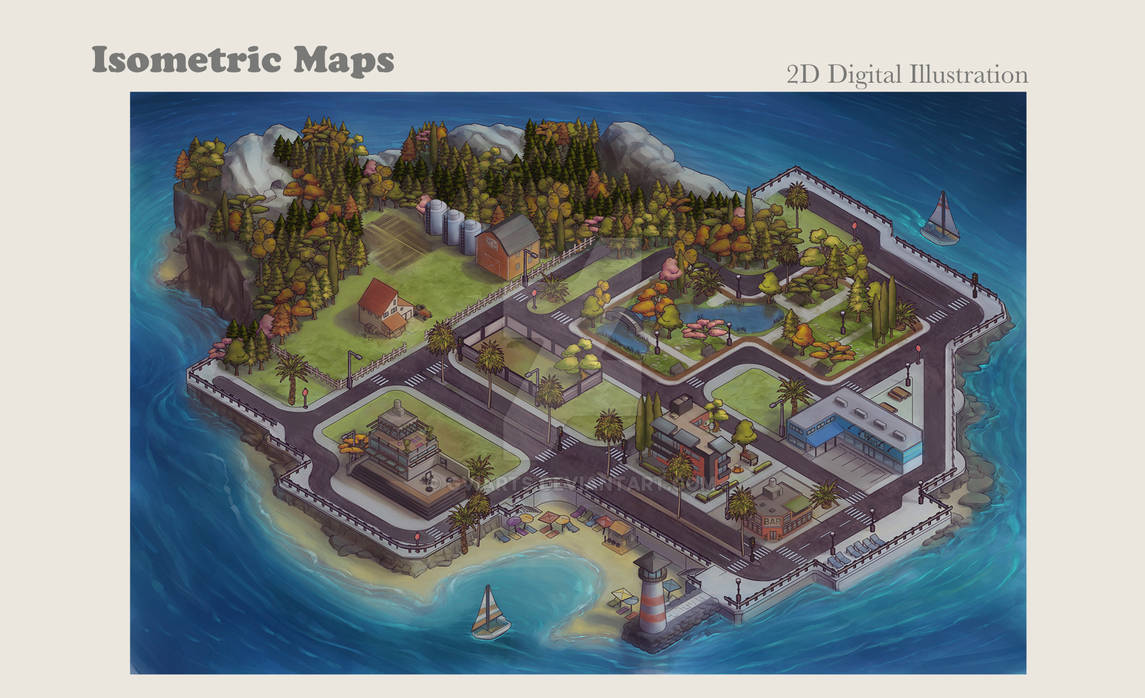 Isometric map by GviArts on DeviantArt