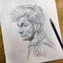 David Tennant The 10th Doctor pencil sketch