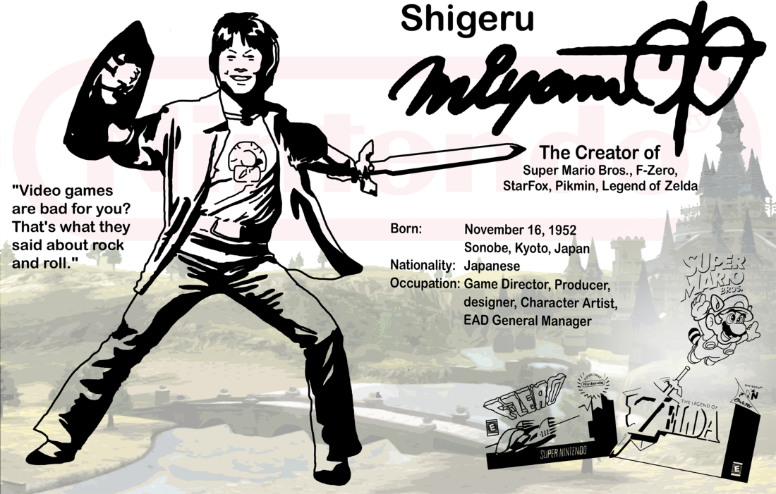 Today is Shigeru Miyamoto's 68th Birthday! He is the creator of