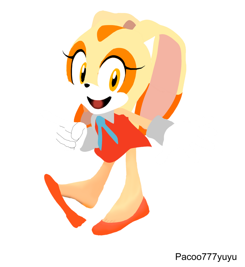 Cream the Rabbit Feet Flat Shoes by Paco777yuyu7 on DeviantArt