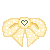 Yellow bow free icon