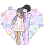 Commission: Pastel Cute Couple - for  Atiyyah