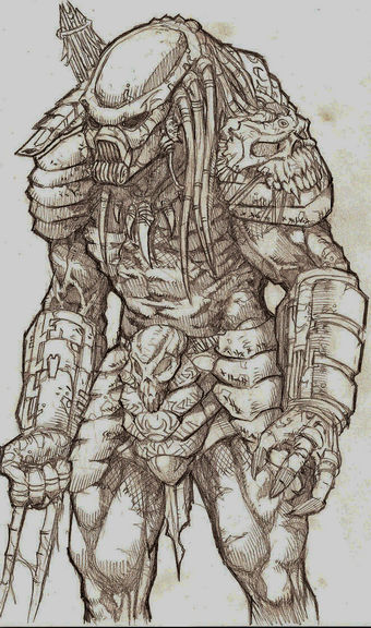 Drawn Predator predator drawing by overdrivezero on DeviantArt