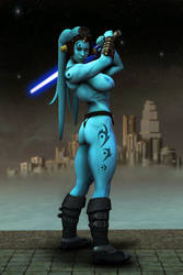 Twi'lek Jedi by Necrella