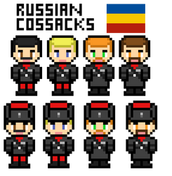 Pixel art - Russian Cossacks