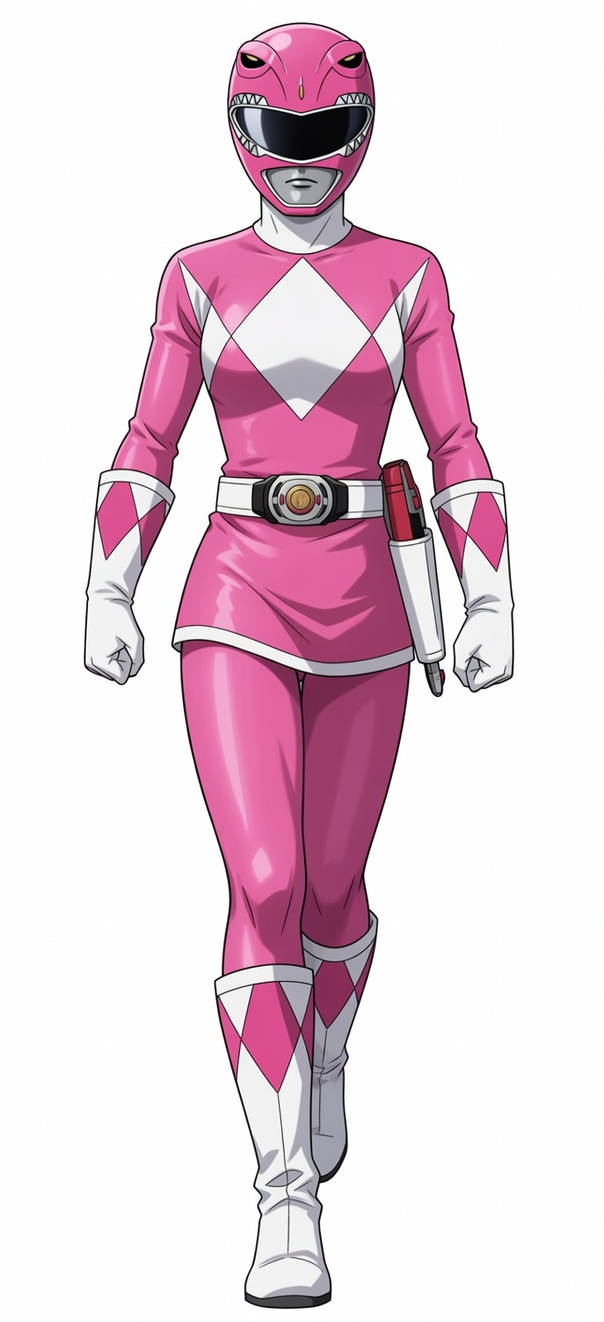 Pink Ranger Side View pink ranger by brunovelitlaos501god on DeviantArt