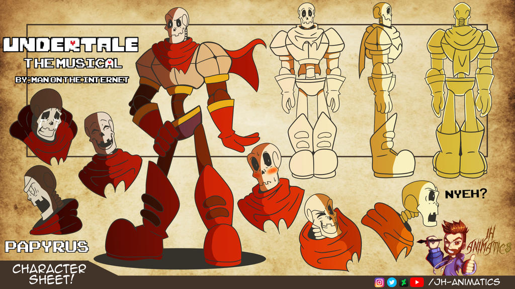 Papyrus Character Sheet By Jh Animatics On Deviantart Papyrus Character Sheet By Jh Animatics On Deviantart