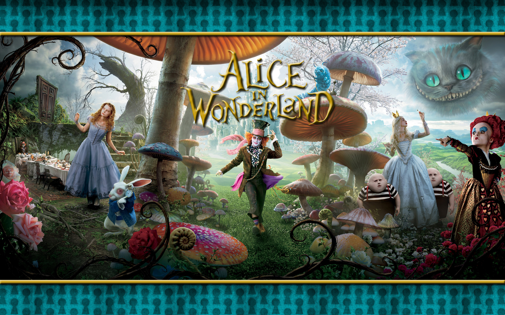 Alice in Wonderland Wallpaper by Aniukha on DeviantArt Alice in Wonderland Wallpaper by Aniukha on DeviantArt