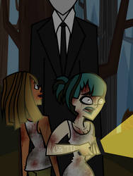 Gwen, Courtney and.. Slenderman.