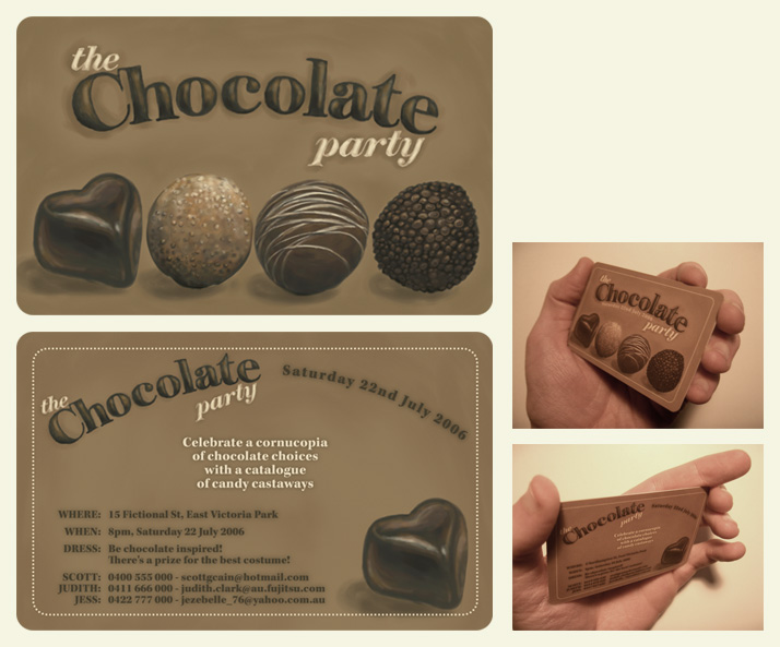 Chocolate Party Invitation