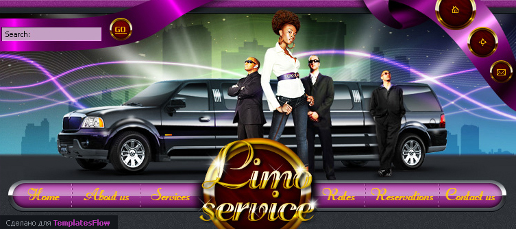 Limo website header