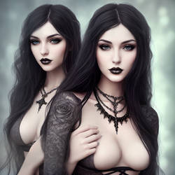 Two charming gothic momen
