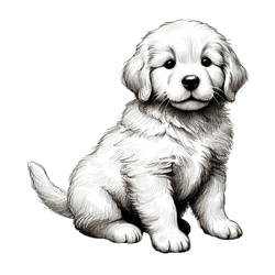 Cute retriever puppy