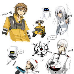 Human WALL-E Characters