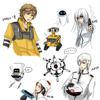 Human WALL-E Characters