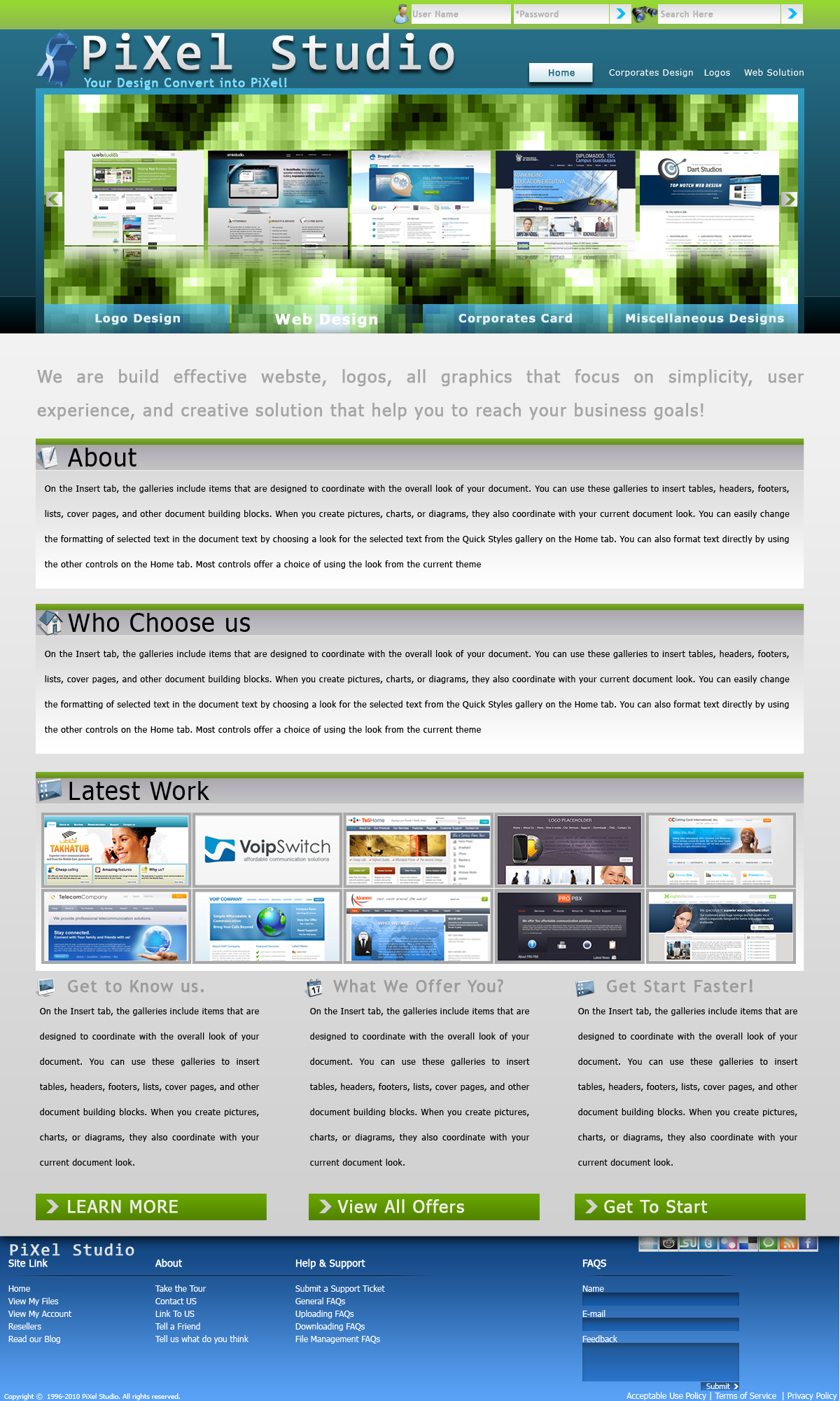 PiXels Studio Design Interface by rameexgfx on DeviantArt