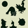 New Fakemon Silhouettes