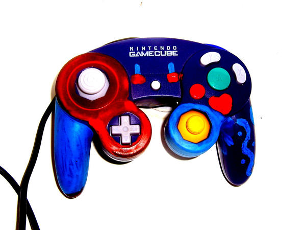 Painted Gamecube Controller 1 by pinkswimma on DeviantArt
