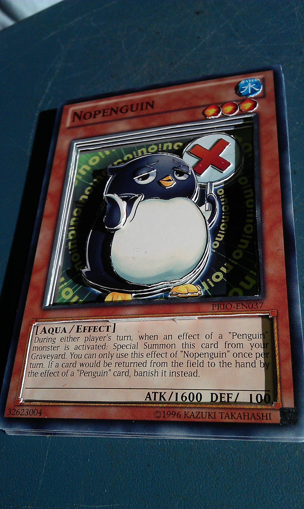 3D Yu-Gi-Oh Card: Nopenguin by Ultimate--lol on DeviantArt