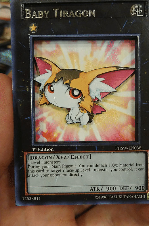 3D Yu-Gi-Oh Card: Baby Tiragon (.gif) by Ultimate--lol on DeviantArt