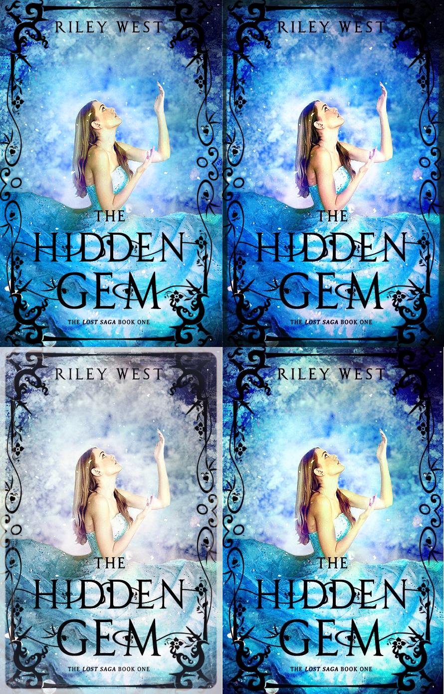 The hidden gem book cover graphic art design
