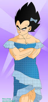 Vegeta in a dress