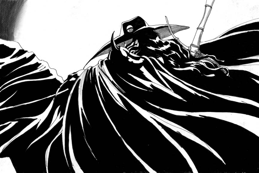 Vampire Hunter D b-w piccy