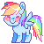 Mini Rainbow Dash Free Icon by YokoKinawa