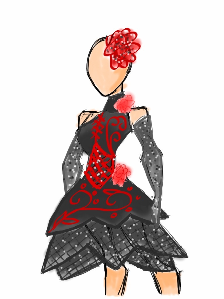 Fashion Design - 'Gothic Rose'