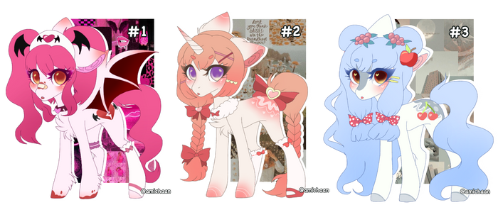 Aesthetic Pony Adopts 3 (CLOSED)