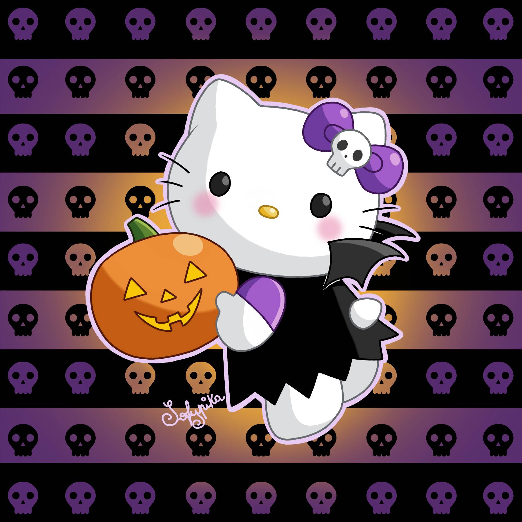 Cute Hello Kitty Halloween Wallpaper