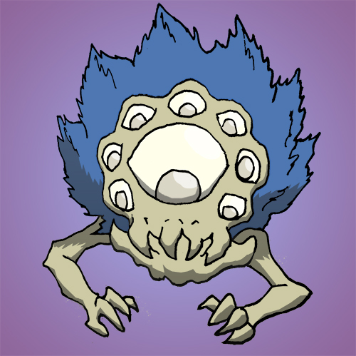 Gross Skull Eyes Guy