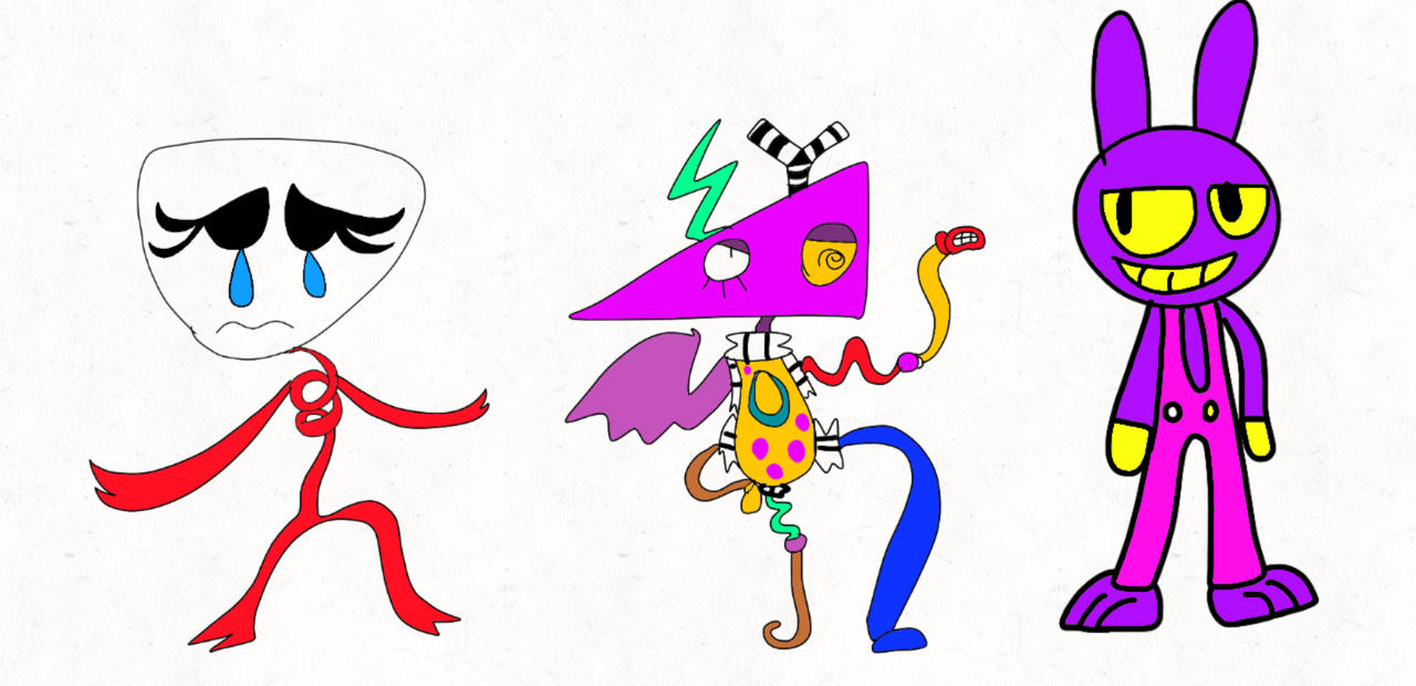 Gangle, zooble and jax fanarts by Sarah4444unicorn on DeviantArt