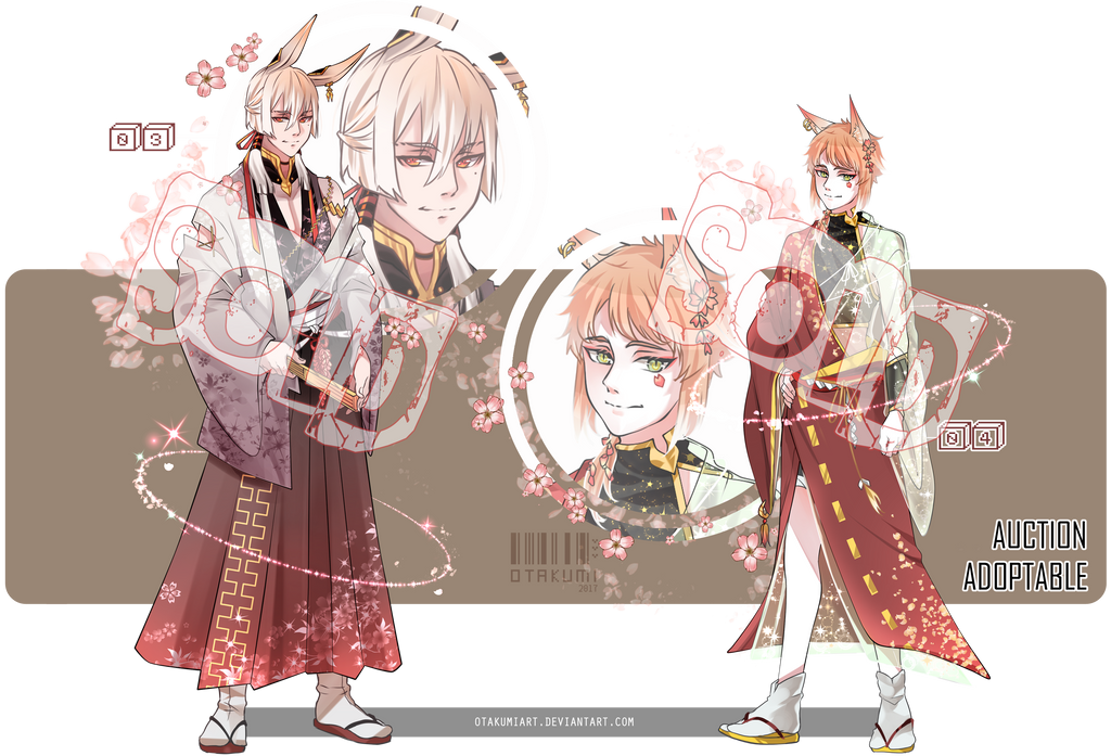 (CLOSED) KITSUNE SAKURA THEME ADOPT 2/2 by kumidaa