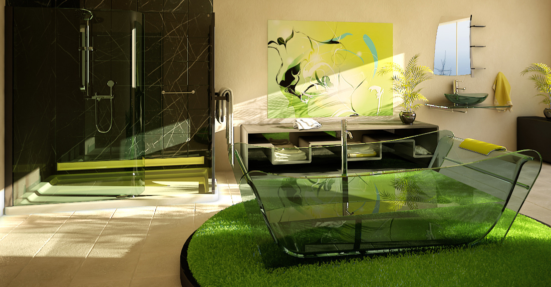 High end bathroom by Flavius-C