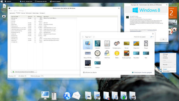 Original taskmgr and sidebar on Windows 8