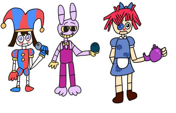Animatronic Versions of The Digital Circus (FNAF) by GabSFazbear22 on ...